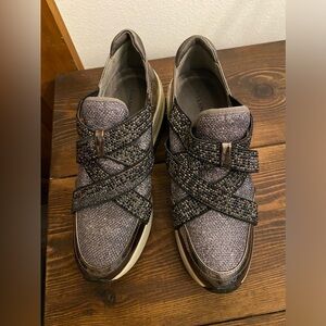 Gianni‎ Bini slip on sparkly shoes